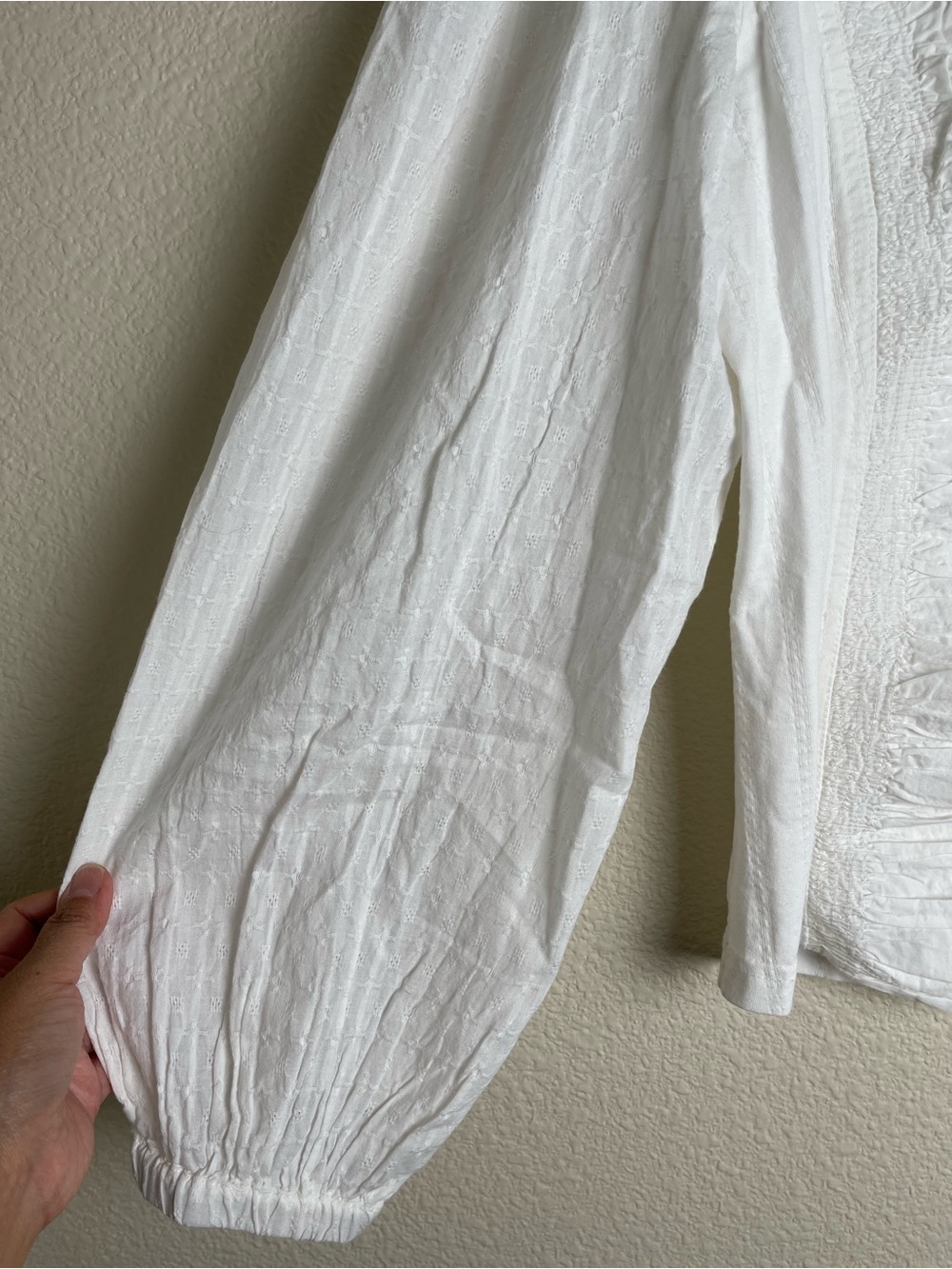 NWT Anthropologie Pilcro Long Sleeve Reworked Button Down Top Size XL White - Picture 7 of 13